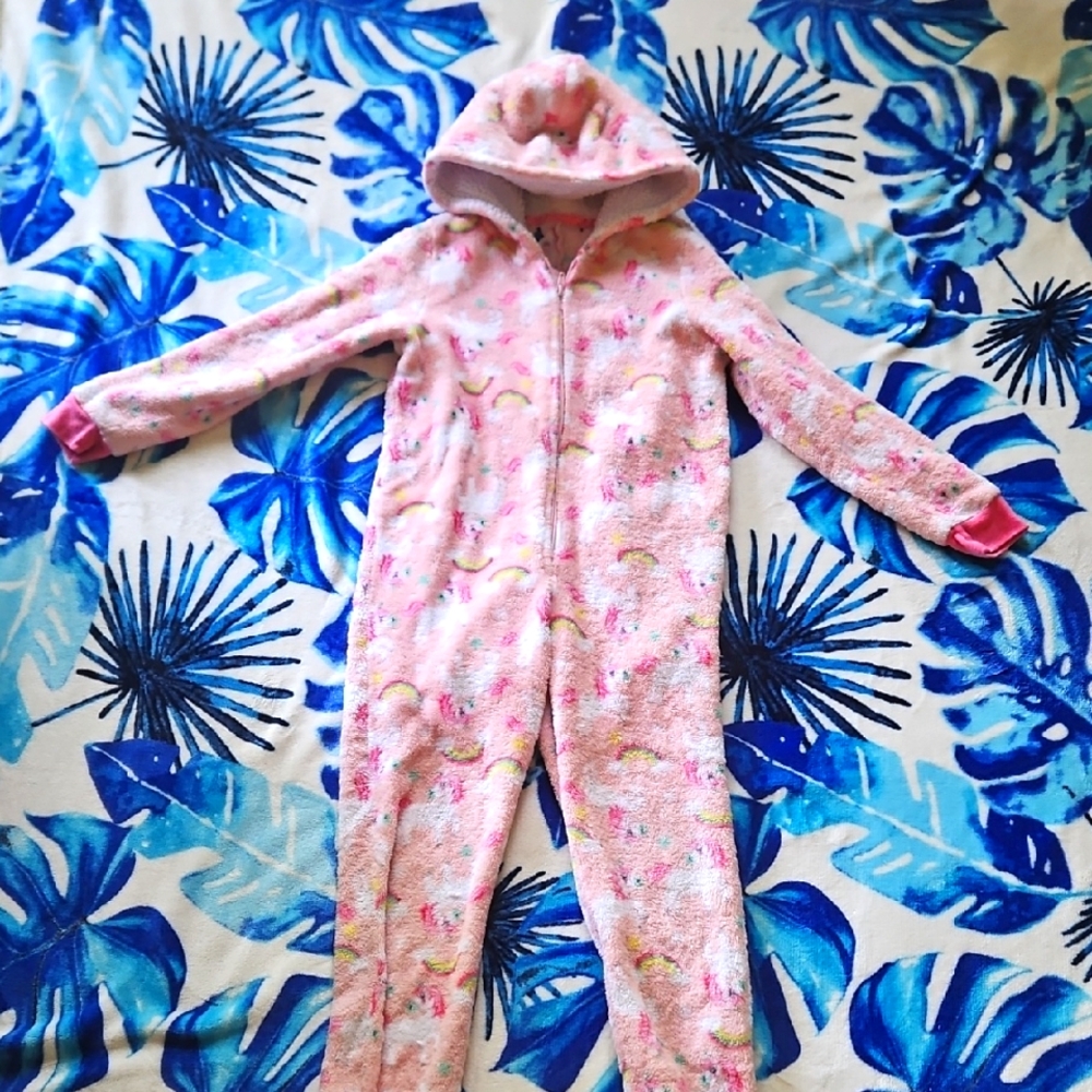 Pink Kids One Piece with Hood